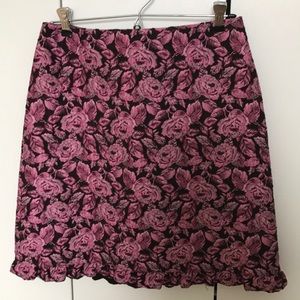 Kate Spade Rose Brocade Skirt